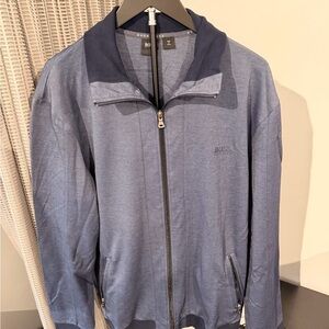 Hugo Boss Navy Quilted Set with Subtle Logo